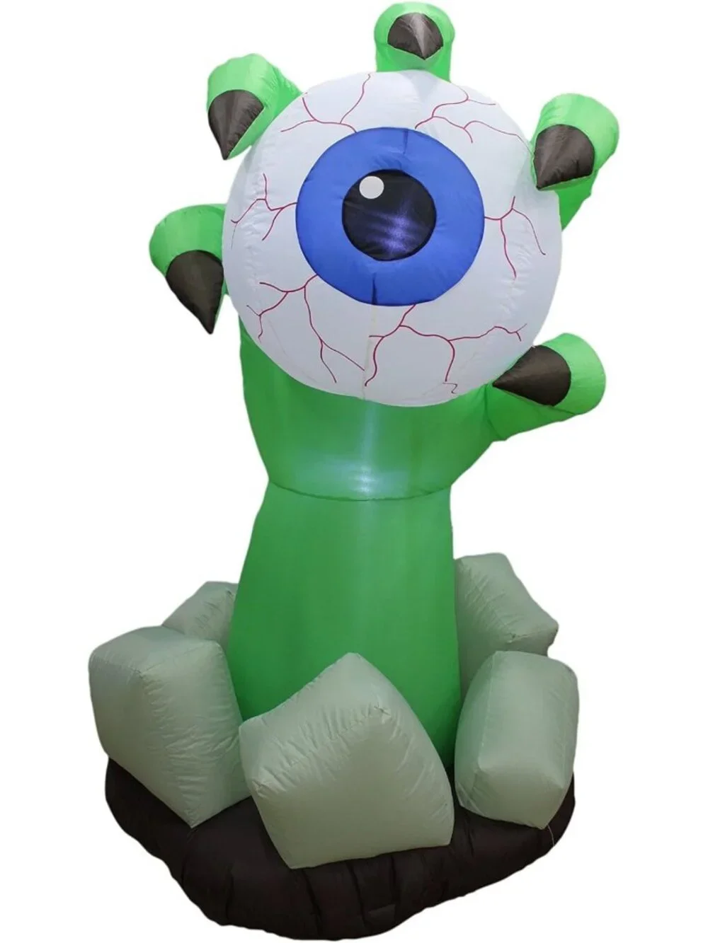 6 FT Inflatable Halloween Monster Hand with Eyeball - Spooky Yard Decor